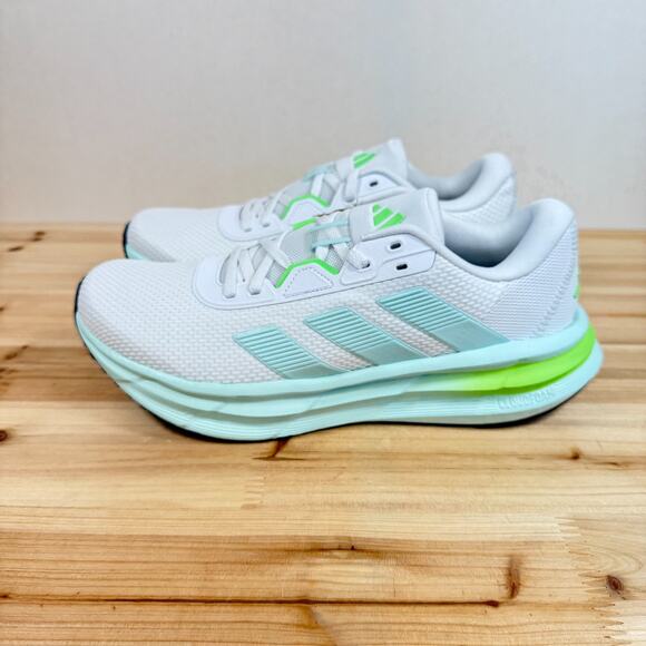 Adidas Galaxy 7 Running shoes gym Workout Women's 7 Cloud White Halo Mint JQ2610 - Picture 3 of 12